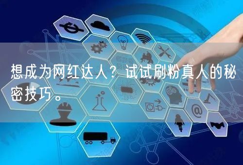 想成为网红达人？试试刷粉真人的秘密技巧。