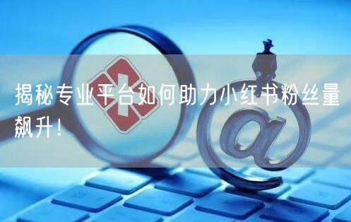 揭秘专业平台如何助力小红书粉丝量飙升！