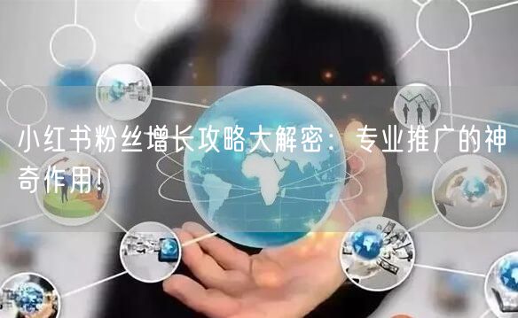 小红书粉丝增长攻略大解密：专业推广的神奇作用！