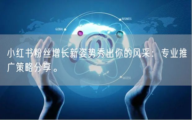 小红书粉丝增长新姿势秀出你的风采：专业推广策略分享。