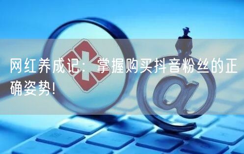 网红养成记：掌握购买抖音粉丝的正确姿势!