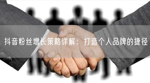 抖音粉丝增长策略详解：打造个人品牌的捷径