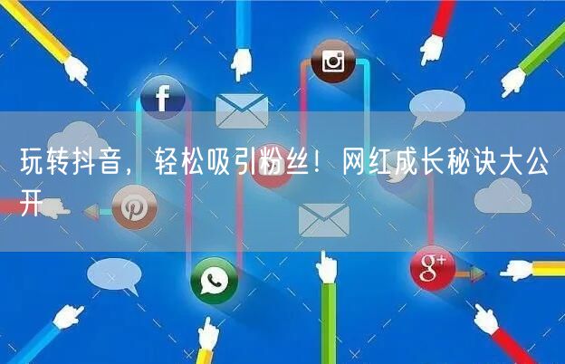 玩转抖音，轻松吸引粉丝！网红成长秘诀大公开
