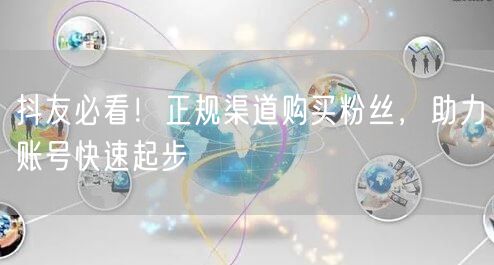 抖友必看！正规渠道购买粉丝，助力账号快速起步