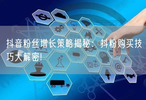 抖音粉丝增长策略揭秘：抖粉购买技巧大解密!