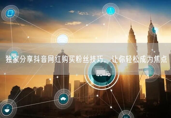 独家分享抖音网红购买粉丝技巧，让你轻松成为焦点